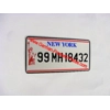 NEW YORK USA Pressed Number Plate With Small Size Digit