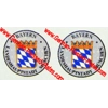 Wolfsburg Stadt Seals x 2 / Bayern Stadt Seals x 2 Stickers for plates