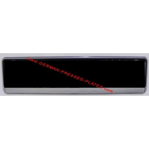 Silver or Black Plain Number Plate Frame Multi-Fit