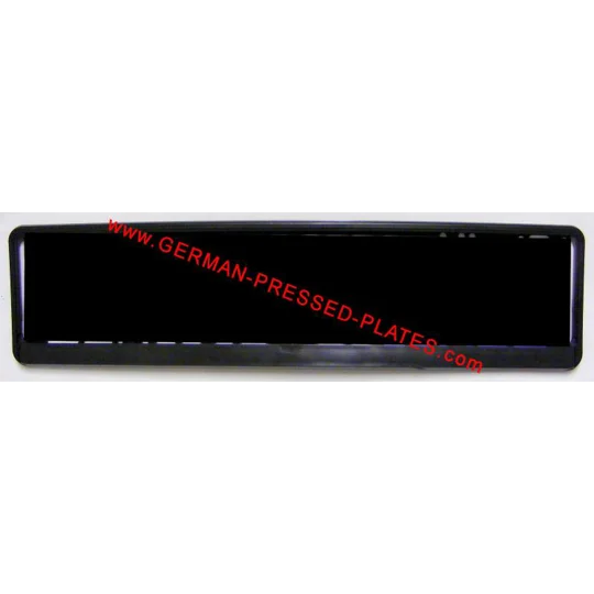 Carbon Fibre/Black/Silver Number Plate Frame Multi-Fit