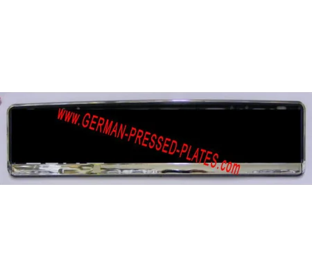 German Chrome Number Plate Frame Multi-Fit