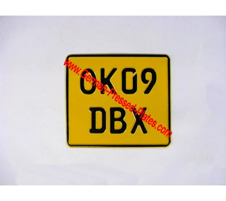 Square German Pressed Plate 200 X 180mm with Colour Choice