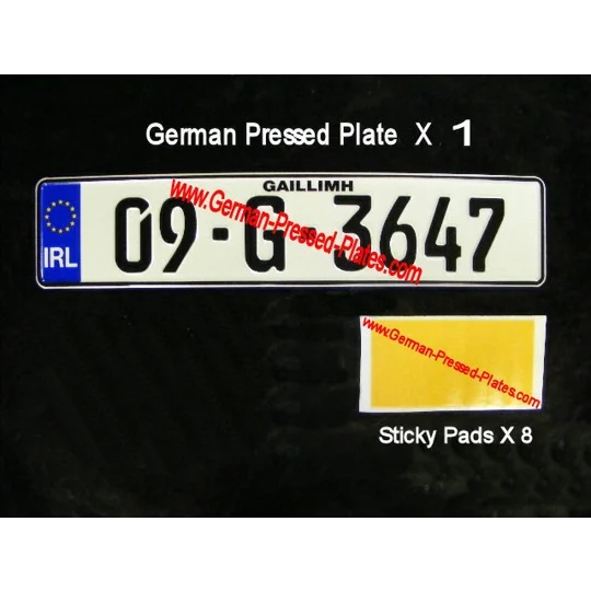 IRL German Pressed Plate White x 1 With Accessories Choices if Required