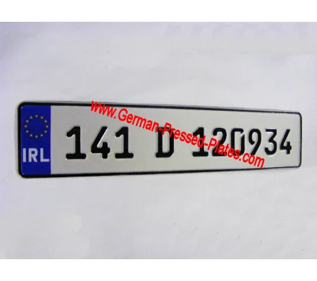 German Pressed Plate Oblong with Small Digits