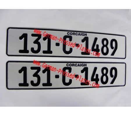 German Pressed Plates White x2 Plain