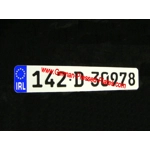 German Pressed Plate with Small Digits