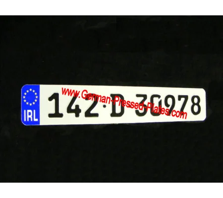 German Pressed Plate with Small Digits