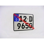 Square German Pressed Number Plate 190mm X 150mm