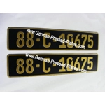 Gold German FE Font Plates Pressed