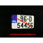 Euro Motorcycle Pressed Plate with Choices
