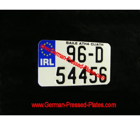 Euro Motorcycle Pressed Plate with Choices
