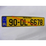 Standard IRL Euro Pressed Plates Yellow Oblong / Square