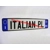 I Flag Italian Pressed Plates White x2