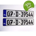 Continental 7 IRL German Pressed Plates White x2