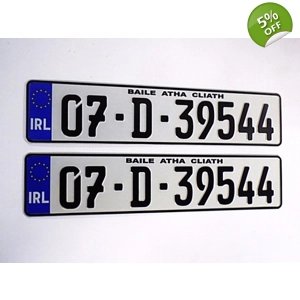 Continental 7 IRL German Pressed Plates White x2