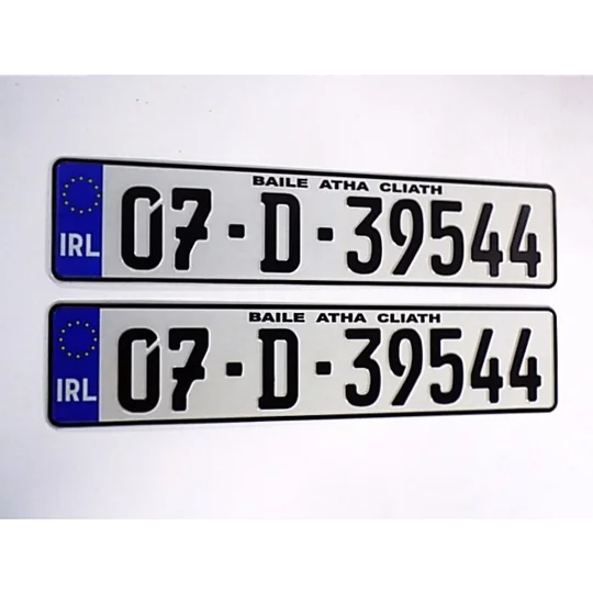 Continental 7 IRL German Pressed Plates White x2