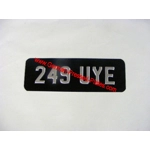 Small Front Number Plate with Choices
