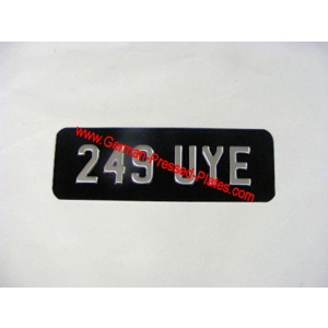 Small Front Number Plate with Choices