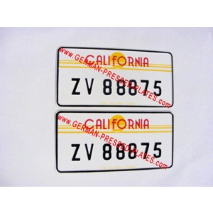USA Pressed Number Plate With Small Size Digit