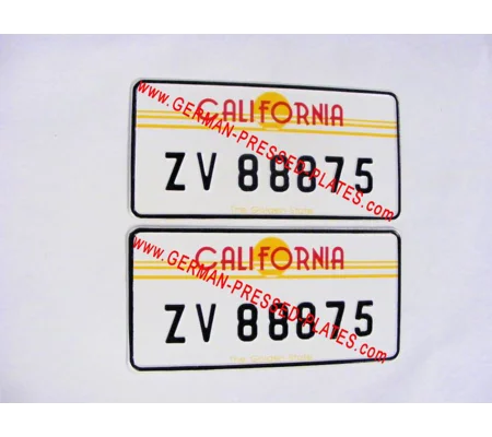 USA Pressed Number Plate With Small Size Digit