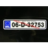 Euro Small Front Number Plates with Choices
