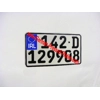 German Square Pressed Number Plate with Size Choice