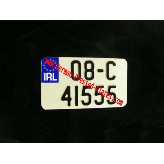 Euro Motorcycle Pressed Plate with Choices