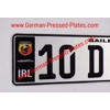 German Pressed Plates x2 with Black Flag Logo Choice