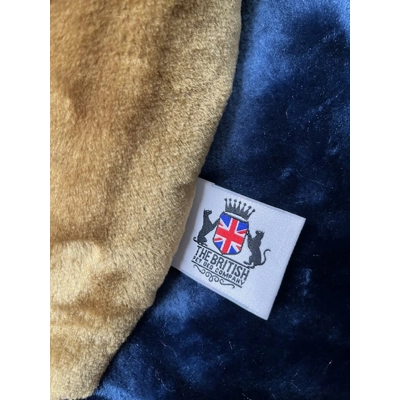 Medium Navy & Caramel