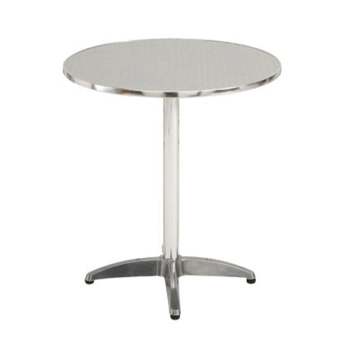 Round Aluminium Cafe Table
