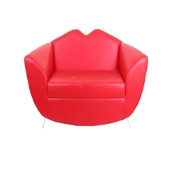 Red Leather Lips Sofa