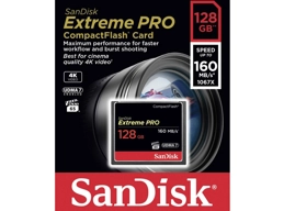 SanDisk 128GB Extreme Pro Compact Flash 160MB/s