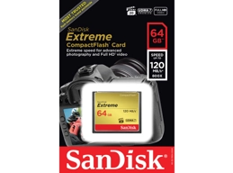 SanDisk 64GB Extreme Compact Flash 120GB/s