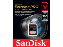 SanDisk 128GB Extreme Pro SDXC 300MB/s