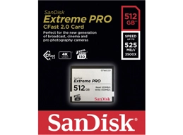 SanDisk 512GB CFast 525MB/s Extreme Pro