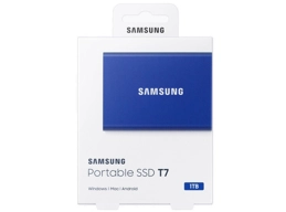 Samsung 1TB T7 USB3.2 Portable SSD (Blue)