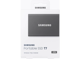 Samsung 2TB T7 USB3.2 Portable SSD (Gray)