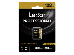 Lexar 128GB 2000x SDXC Professional 300MB/s