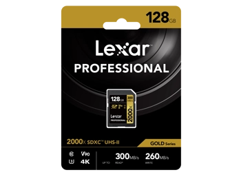 Lexar 128GB 2000x SDXC Professional 300MB/s