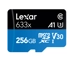Lexar 256GB 633x Micro SDXC with SD Adapter