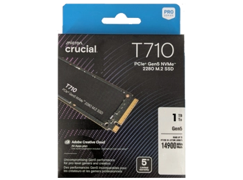 Crucial 1TB T710 PCIe Gen 5 NVMe M.2 SSD