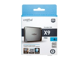 Crucial 4TB X9 PRO Portable SSD (1050MB/s)