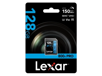 Lexar 128GB 800x Pro SDXC (150MB/s)