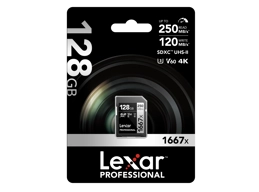Lexar 128GB SDXC Professional 1667x (250MB/s)