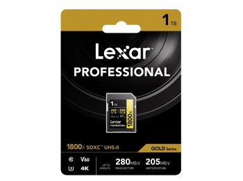 Lexar 1TB SDXC Professional 1800x (270MB/s)