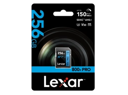 Lexar 256GB SDXC Pro 800x (150MB/s)