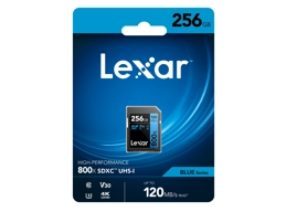Lexar 256GB SDXC Pro 800x (120MB/s)