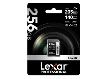 Lexar 256GB SDXC Professional Silver (205MB/s)