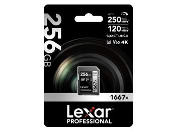 Lexar 256GB SDXC Professional 1667x (250MB/s) Lexar 256GB SDXC Professional 1667x (250MB/s)