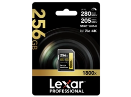 Lexar 256GB SDXC Professional 1800x (270MB/s)